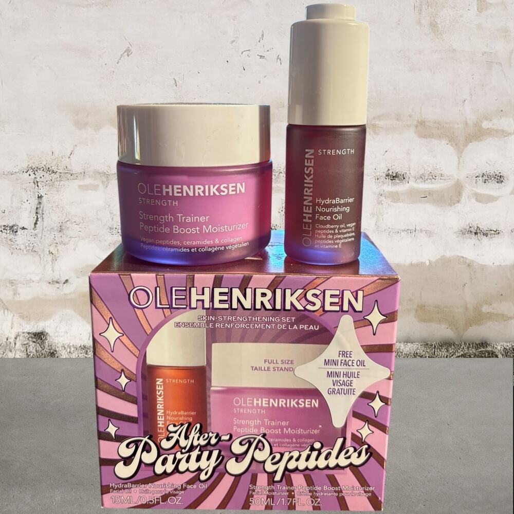 Olehenriksen After‑Party Peptides Skin Strengthening Set – NIB